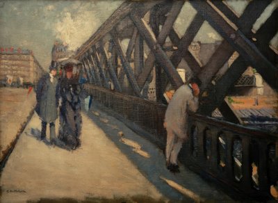 El puente de Europa, boceto de Gustave Caillebotte